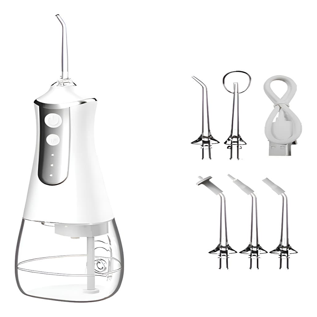 Irrigador Dental Portátil Com 5 Pontas E 3 Modos De Limpeza