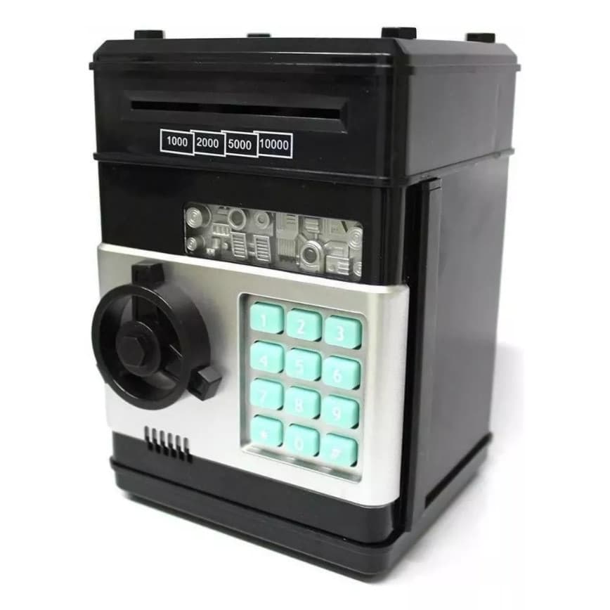 Cofre Digital Eletrônico Puxador Notas Moedas Automático