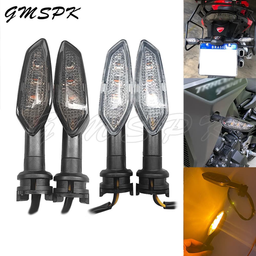 Luz LED De Seta Adequada Para YAMAHA MT03 MT07 MT09 MT10 MT15 MT25 MT125 TRACER 900 700 GT Motocicleta Pisca Indicador