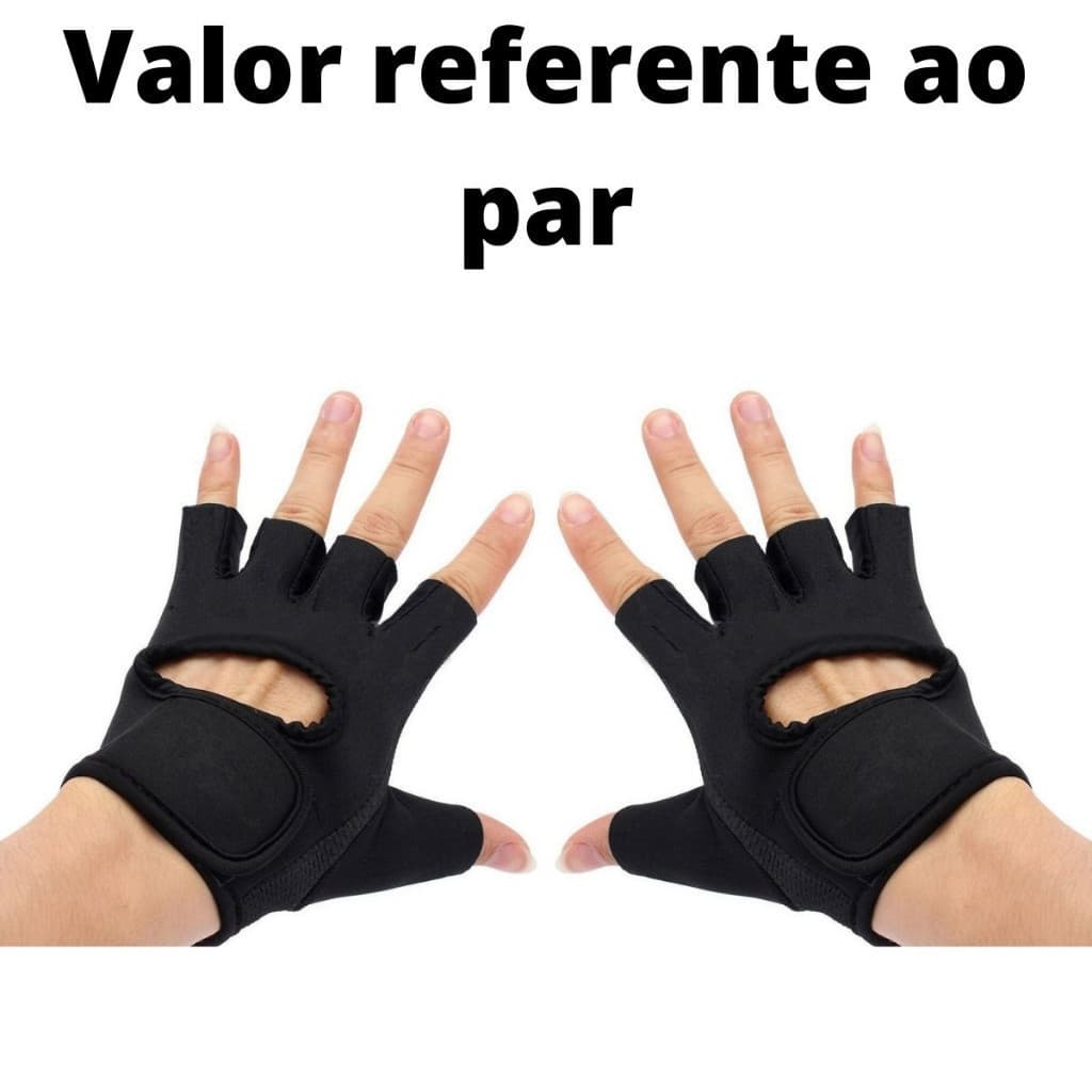 Par De Luva Para Academia Neoprene Treino Musculação Feminina Masculina GA-123