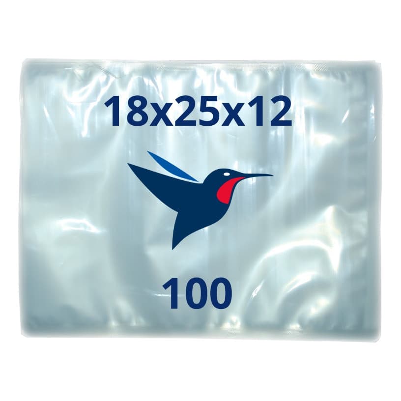 Embalagem A Vácuo 18x25 12 Np 100 Unidades 