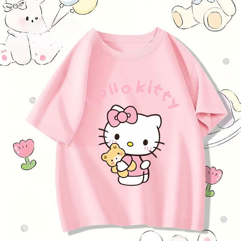 camiseta camisa blusa infantil Hello Kitty 100% algodão