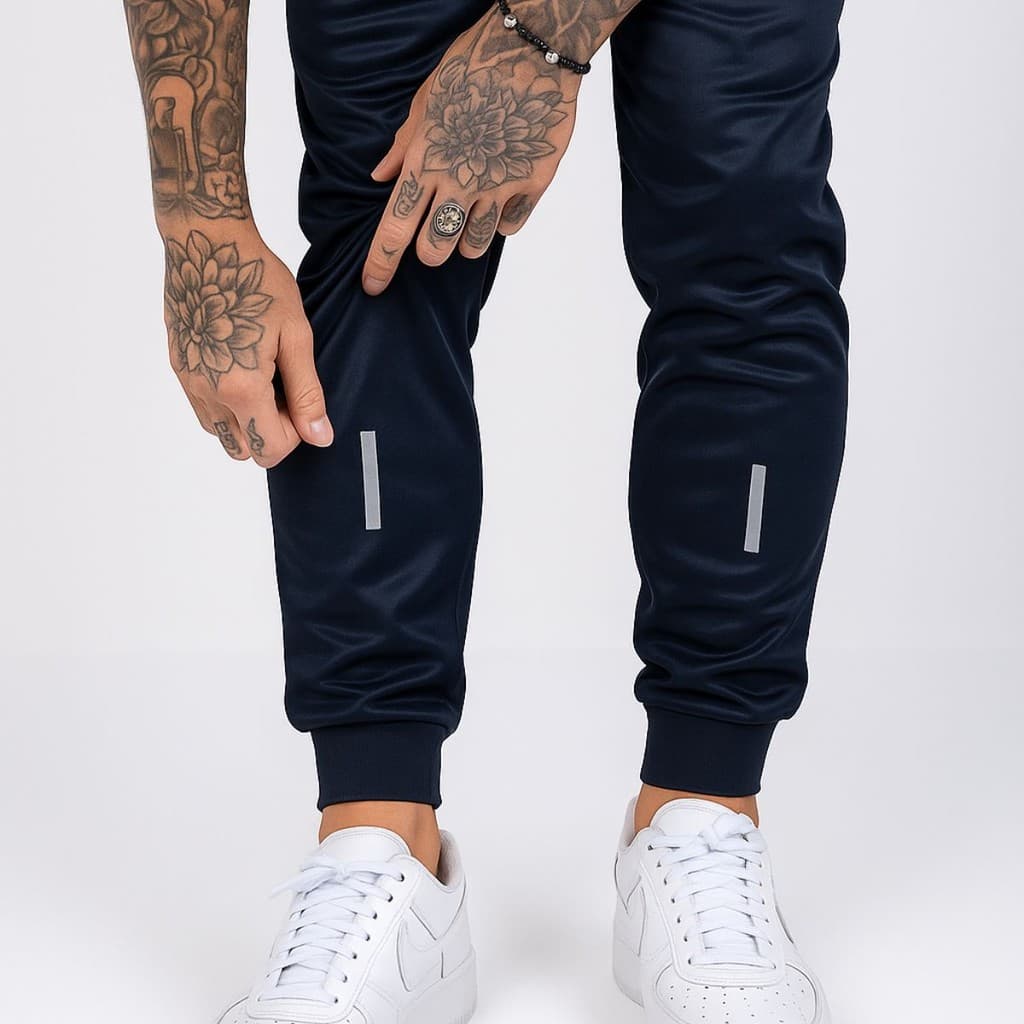 ⚡Calça JOGGER Refletivo Peças Dry Fit Academia Masculina Adulta com Bolso Zíper Flanelada