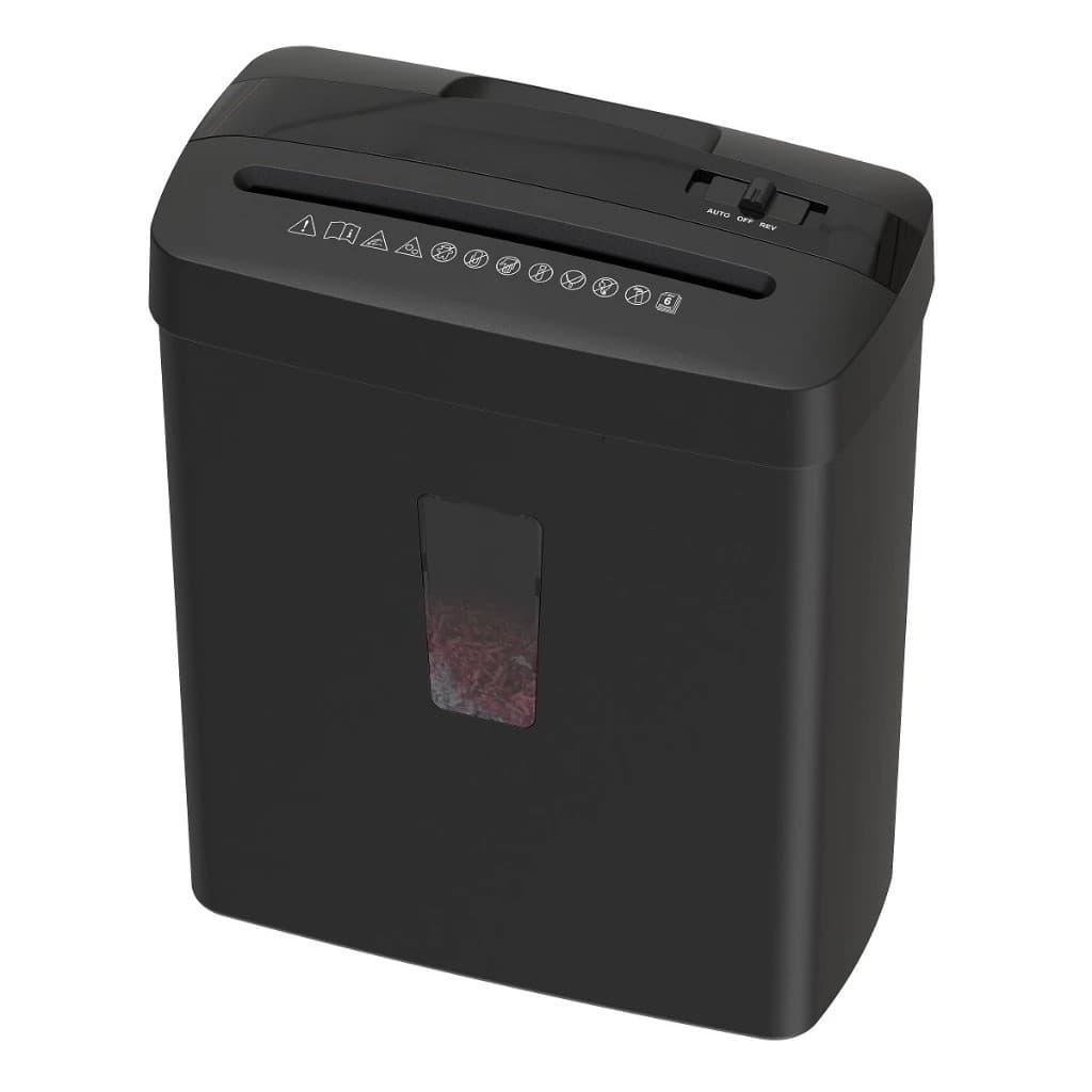 Fragmentadora De Papel Eletrico Partículas/Micro Corte 6 Folhas 11 Litros Corte Cruzado