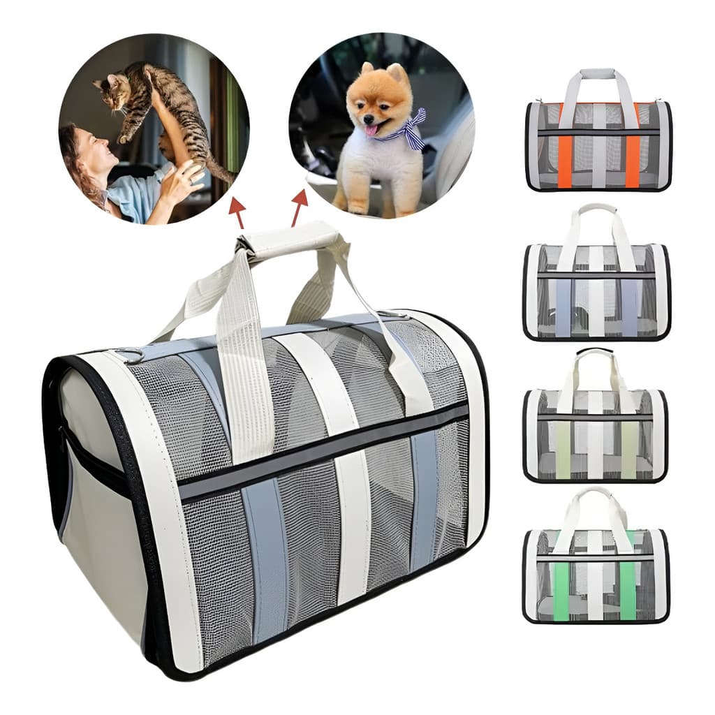 Bolsa De Transporte Pet Cães Gatos Resistente Aéreo Até 8kg