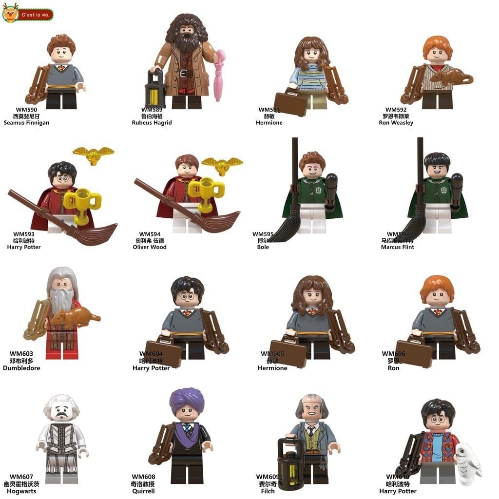 Brinquedo de montar Peça decorativa Brinquedos de Menino Presente de aniversário boneco de Potter Hagrid