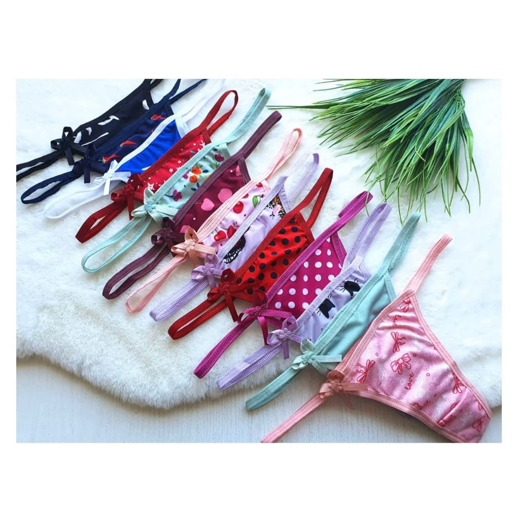 Kit 5 Tanguinhas Fio Dental Calcinha Tanga Lingerie
