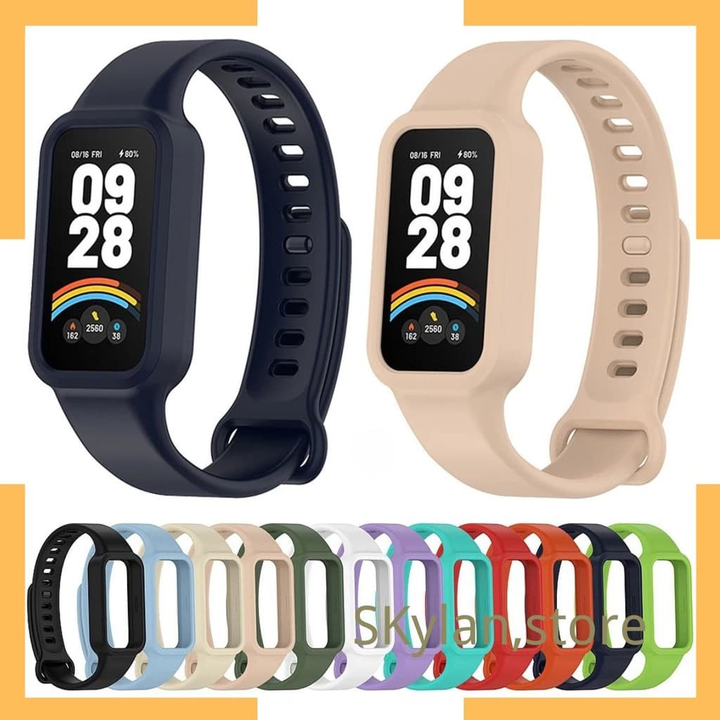 Pulseira de silicone oficial para xiaomi banda inteligente Mi Band 9 active / Redmi band 3