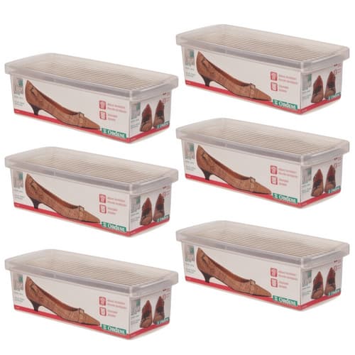 Caixa Organizadora De Sapatos Tênis Ordene Pequena Kit C/ 6