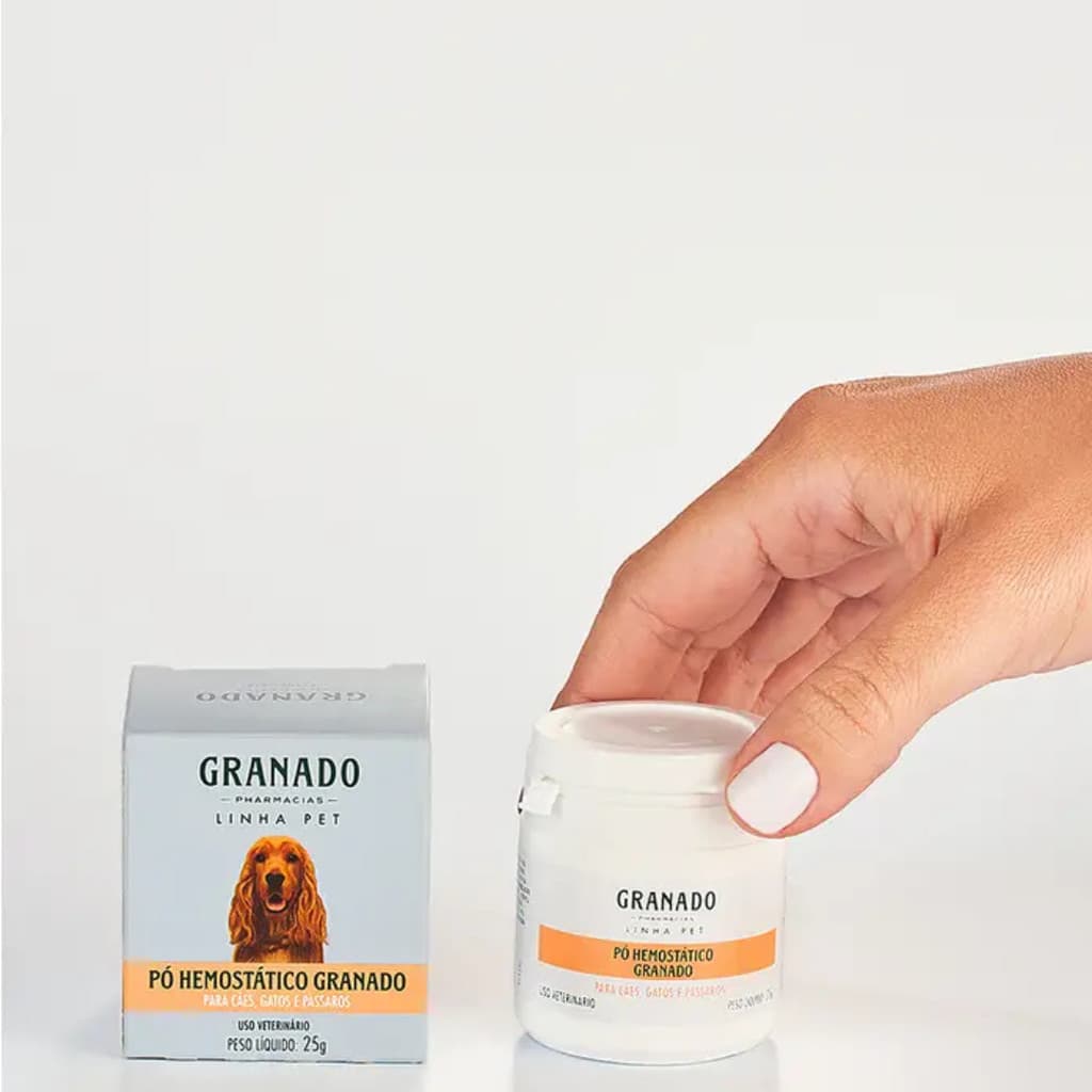 Estanca Sangue Pó Hemostático Pet 25g Granado
