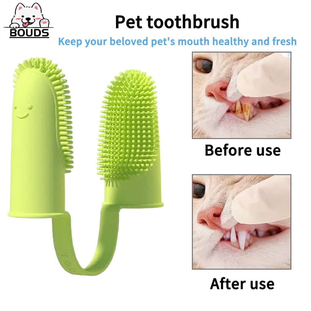 Novo modelo de escova de dentes para pets - ferramenta para lavar dentes de gatos e cães