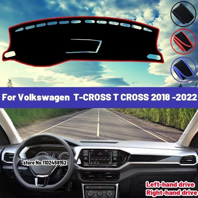 Alta Qualidade Para Volkswagen VW T-CROSS 2018 2019 2020 2021 2022 Capa Do Painel Carro Tapete Sombra De Sol Evitar Luz 