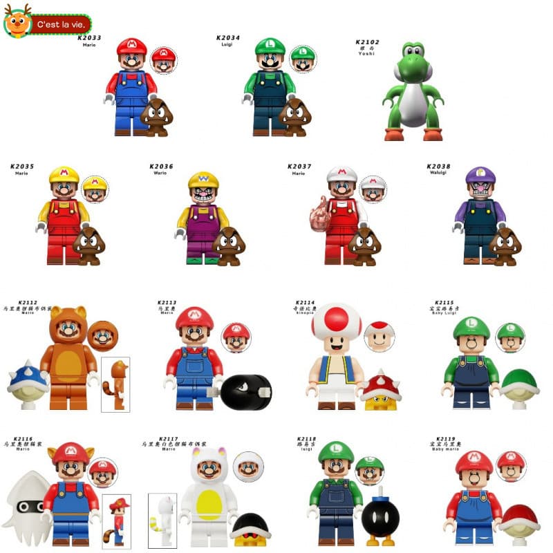 Brinquedo de montar Peça decorativa Brinquedos de Menino Presente de aniversário boneco de Encanador