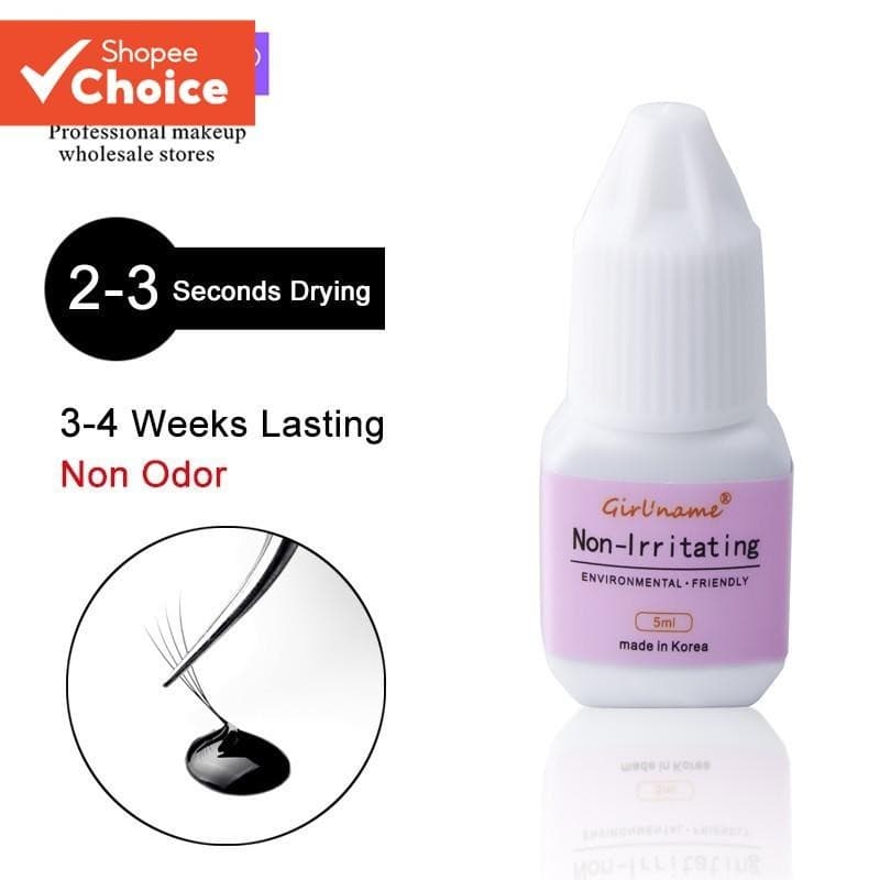 Cola Para Cílios Girl'Name 5G – 3-4 Segundos De Secagem Rápida , Sabor Fruta Preta Extensão De