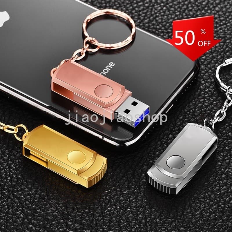 Pendrive USB 2.0 2TB De Alta Velocidade Metálico À Prova D'água