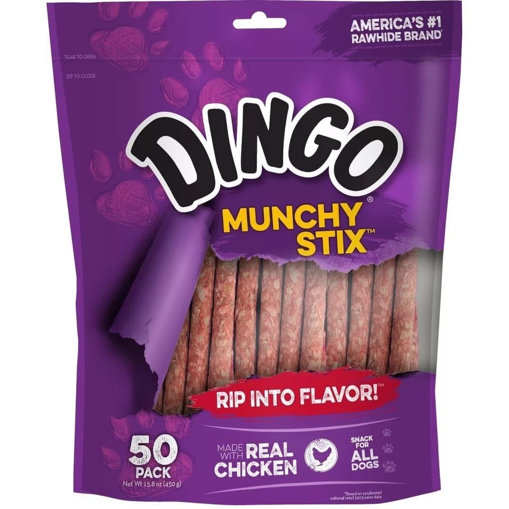 Ossos Dingo Cães Munchy Stix - 50pk