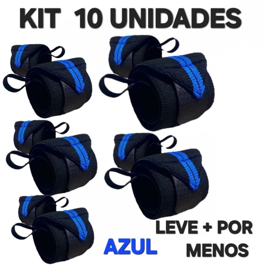 Munhequeira Elástica Profissional Crossfit Lpo Powerlifting KIT ( LEVE + POR MENOS ).
