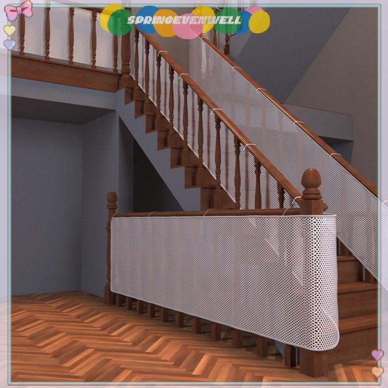 [springevenwell] Varanda Escada De Segurança Cerca Para Crianças Rede De Proteção Malha Nova