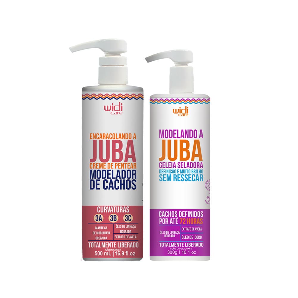 Kit Widi Care Juba- Encaracolando 500g + Geleia Modelando 300g