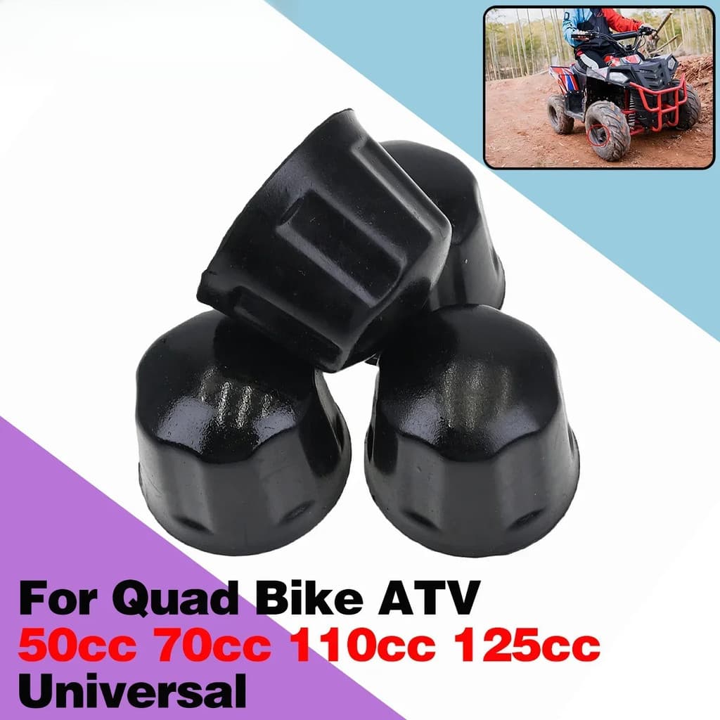 4Pcs/lote Capas de Pneus de Borracha Protetor de Poeira para ATV 50cc 70cc 110cc 125cc Kart Quadriciclo Acessórios para 