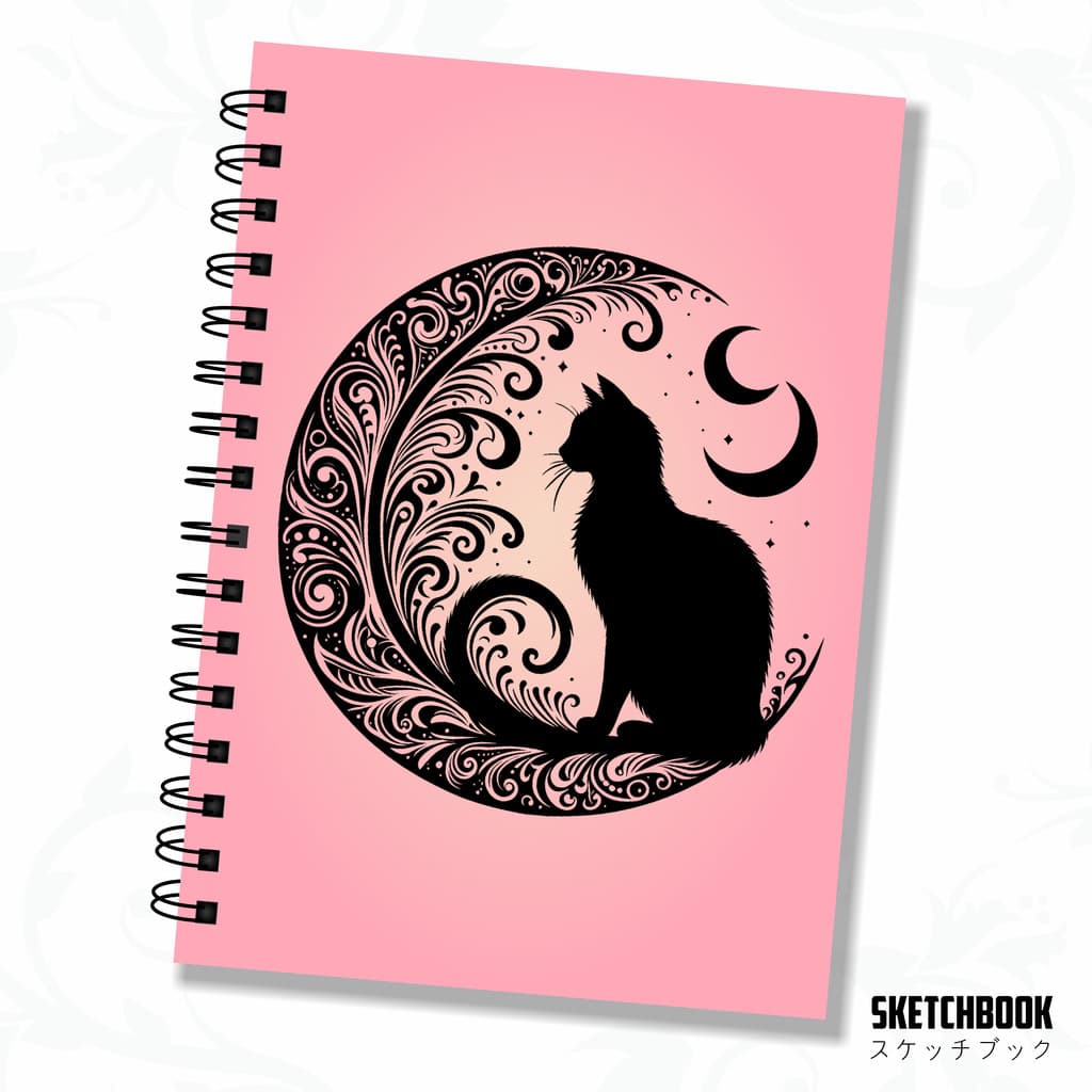 Sketchbook Gatos Candy Colors offset 90g / 180g / 240g Caderno Desenho Artístico Esboço Aquarela Marcadores