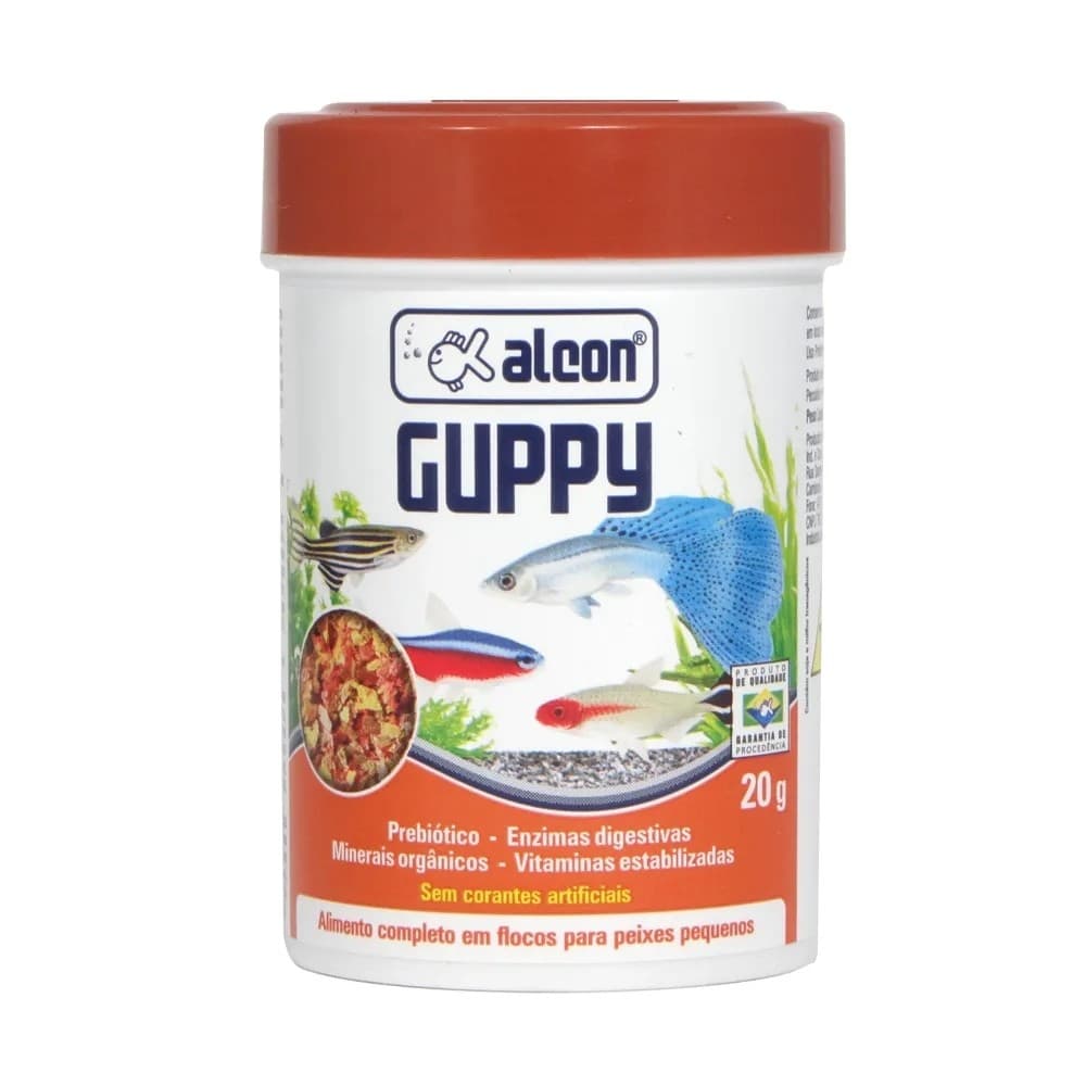 Alcon Guppy Alimento em Flocos para Peixes Pequenos