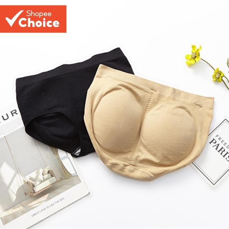 Calcinha Acolchoada Para Mulheres – Roupa Íntima Push-Up Sem Costura Com Inserção De Espuma Levantamento De Bunda | Pote