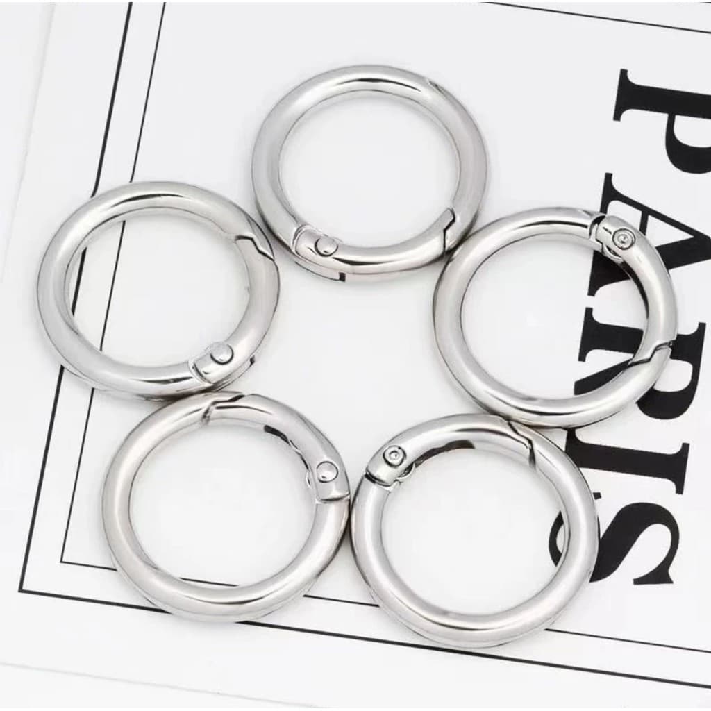 Kit 10/50 Mosquetão Argola Articulado 18MM