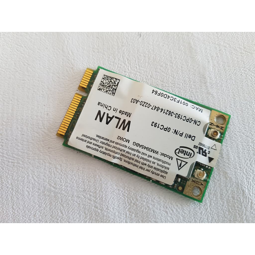 🟢 Placa Wi-Fi Intel WM3945ABG Mini PCI-E | Dell Inspiron 1525