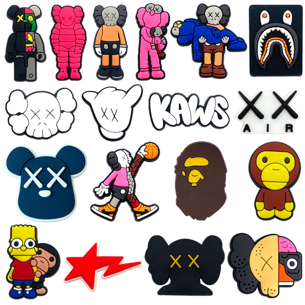 MEIDJ Encantos De Sapato 18 Estilos De Decorações Acessórios De PVC Com Botão