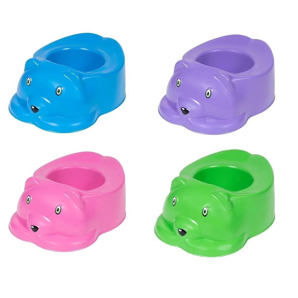 Penico Infantil para Bebe Trono Educativo Urso Baby troninho - Desfralde Menina e Menino