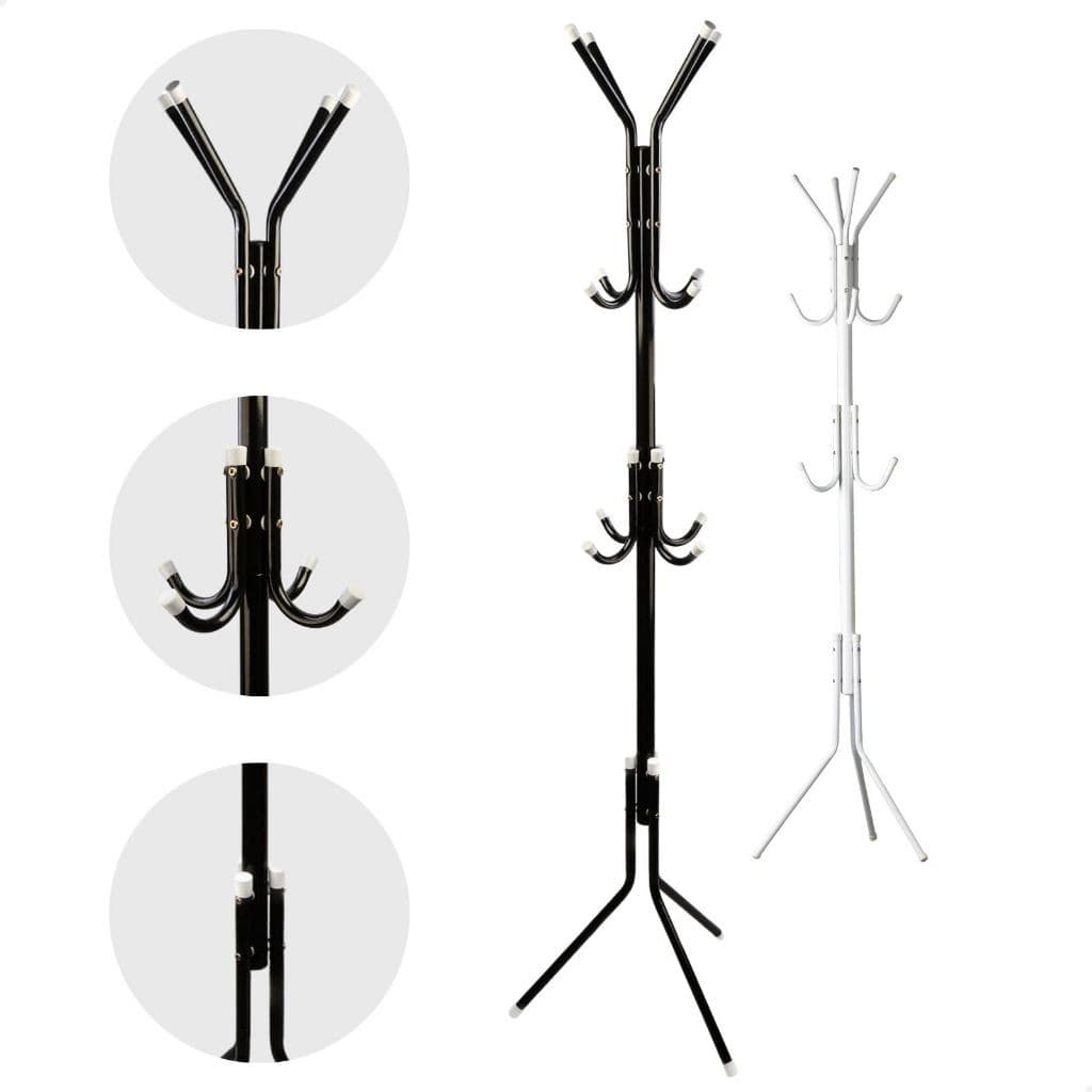 Mancebo Cabideiro Chão 12 Ganchos 9 Ganchos Arara Organizador Para Roupas Casaco Chapéu a