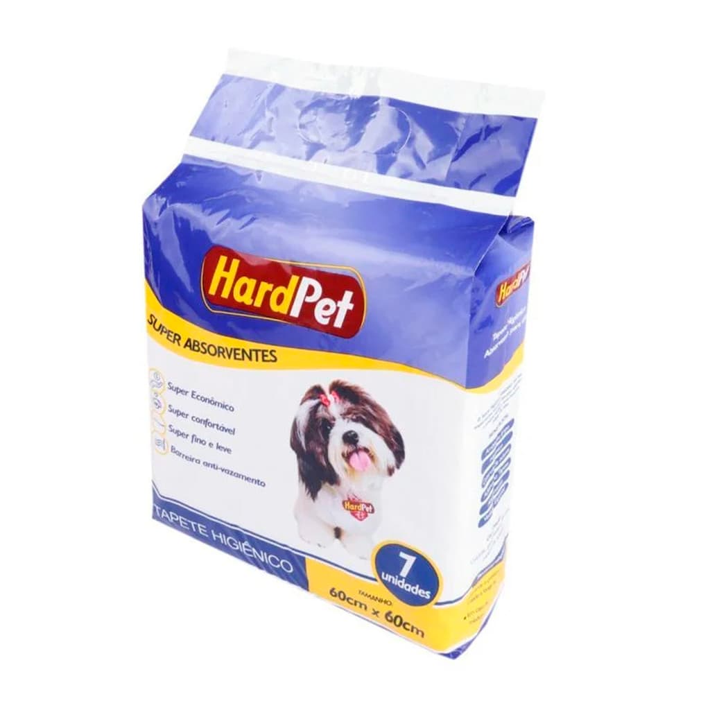 Tapete Higienico Descártavel Para Cães 60x60cm Com 07unds