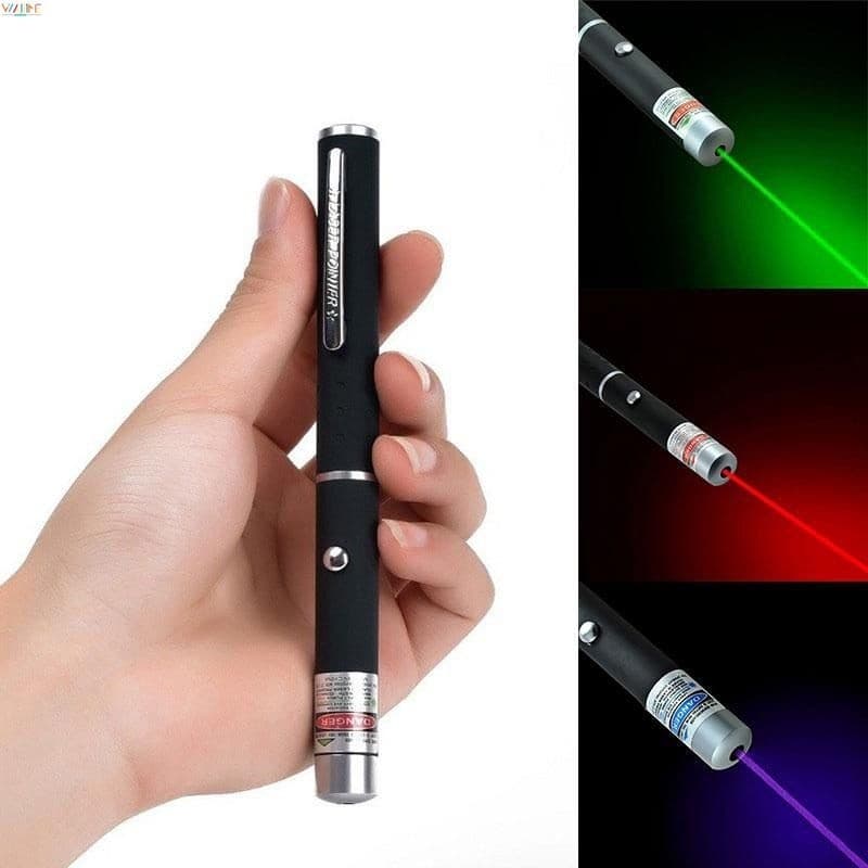 Poderoso Vermelho Roxo Verde Laser Pointer Pen Visível Beam Light 5mw Lazer 650nm waitime A6IV