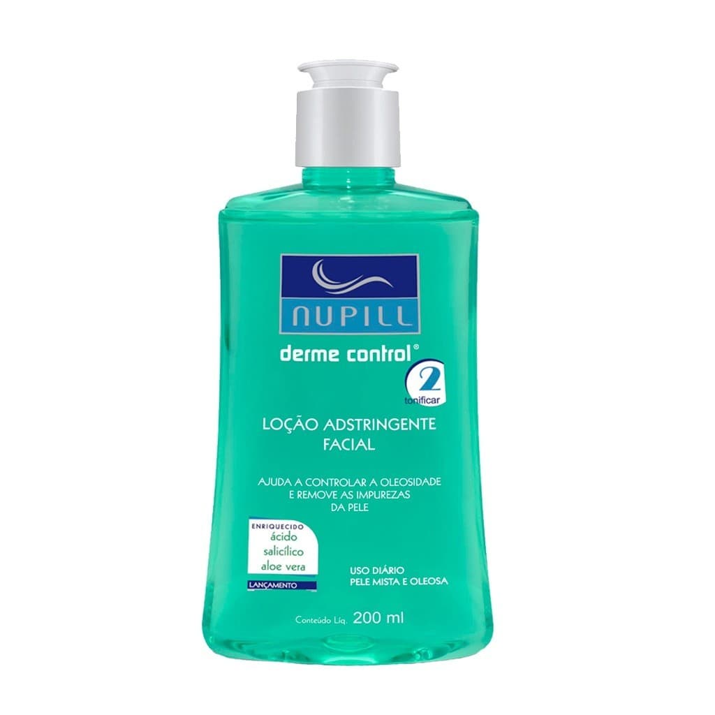 Loção Tônica Facial Nupill Derme Control Redução da Oleosidade - 200ml