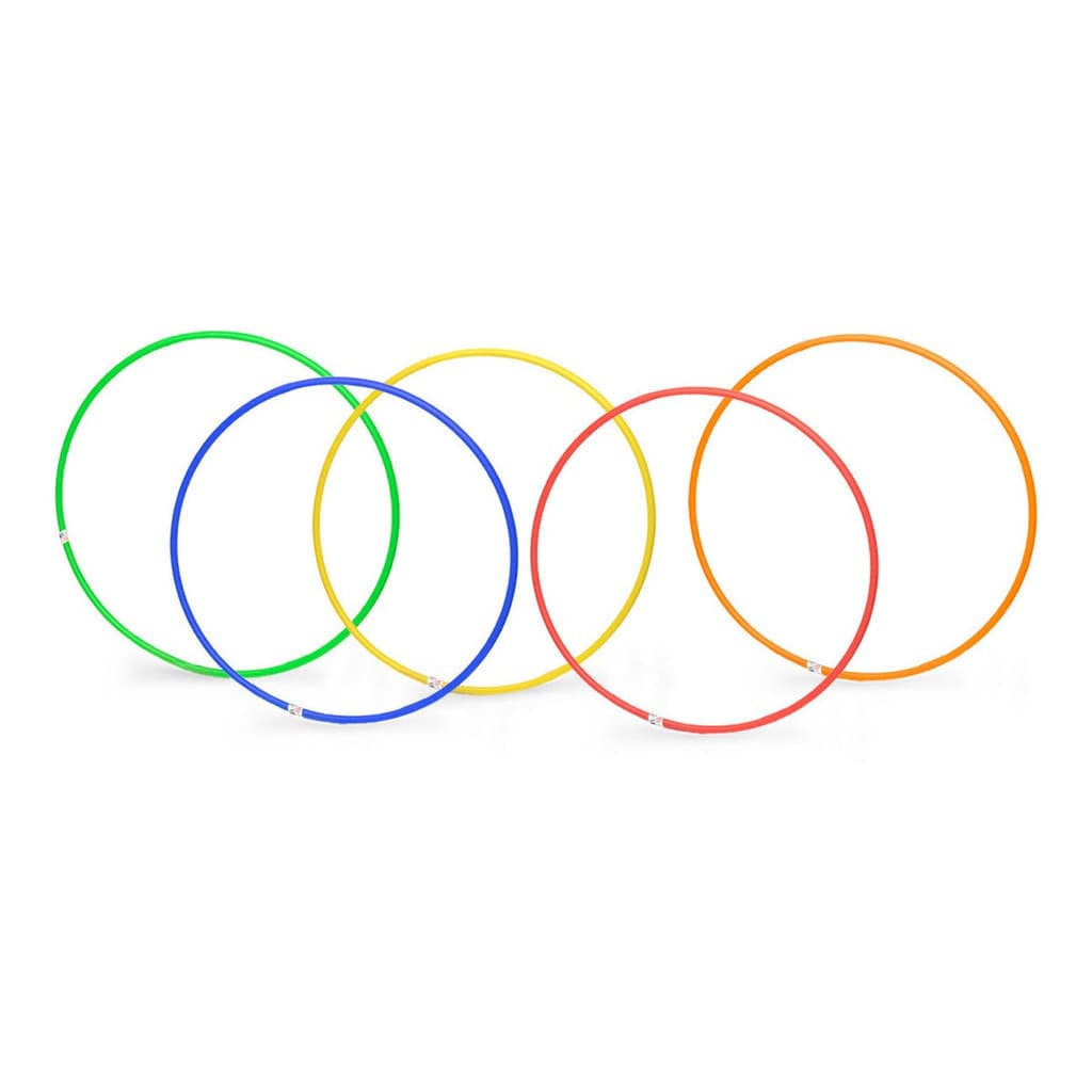 5 Argolas / Bambolê Funcional 50cm - Agilidade Treino