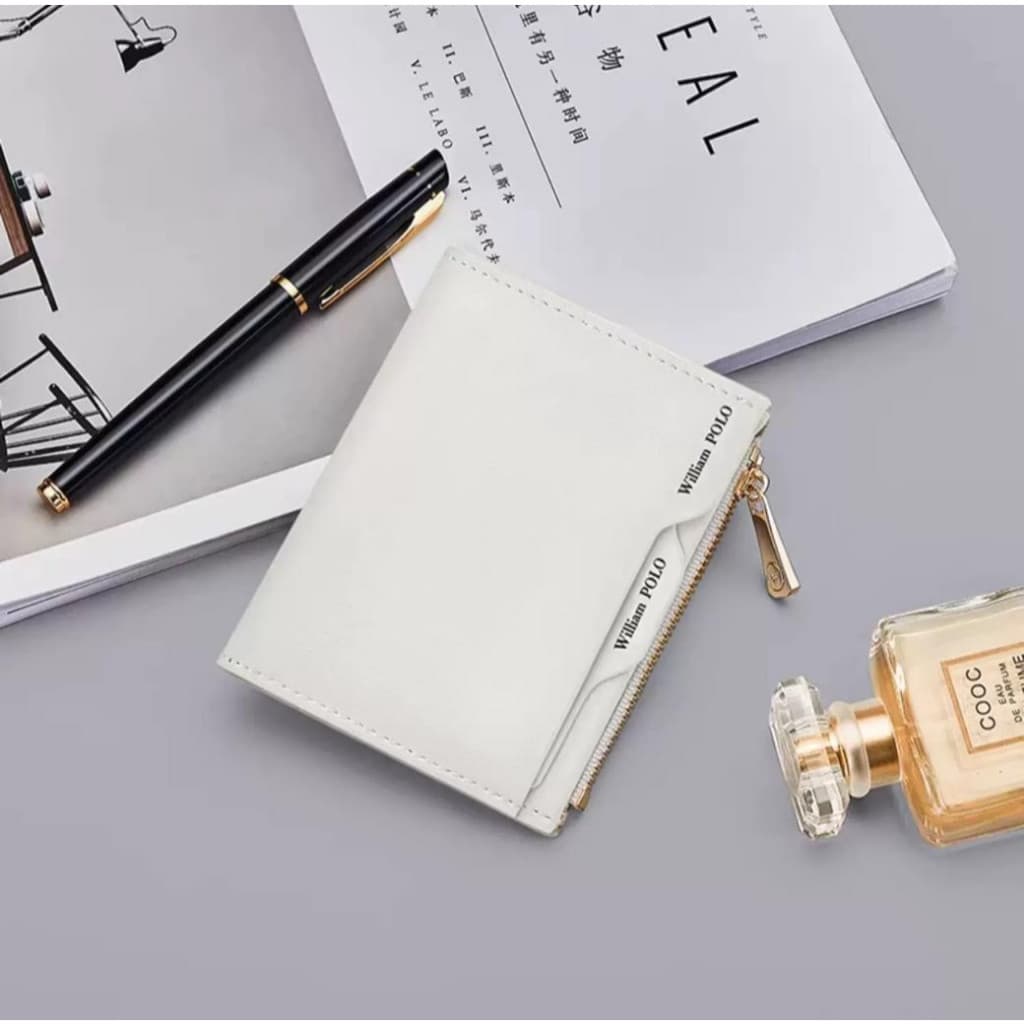 Carteira Feminina Multi-Cartão Porta Cartão com 2 Dobras Executivo Casual Unissex D478 JZ