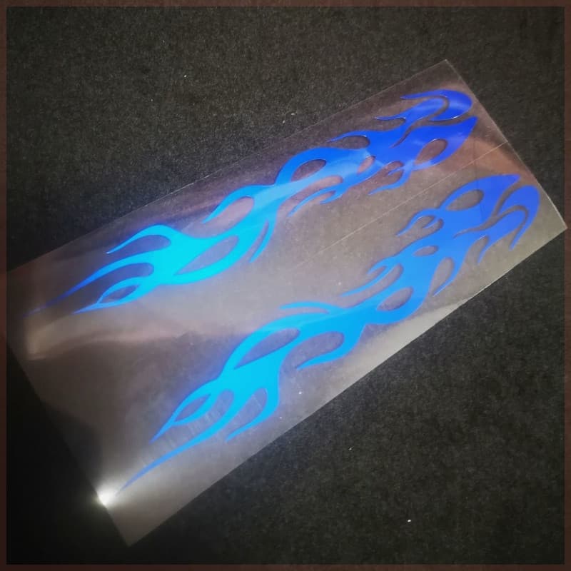 Adesivos Refletivos De Chama De Motocicleta , Autoadesivos , Tira De Fogo Legal , Modificados , À Prova D'água , Decoraç