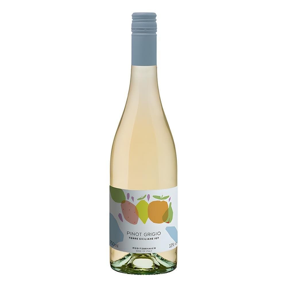 Vinho Branco Mediterrânico Siciliane Pinot Grigio 750ml
