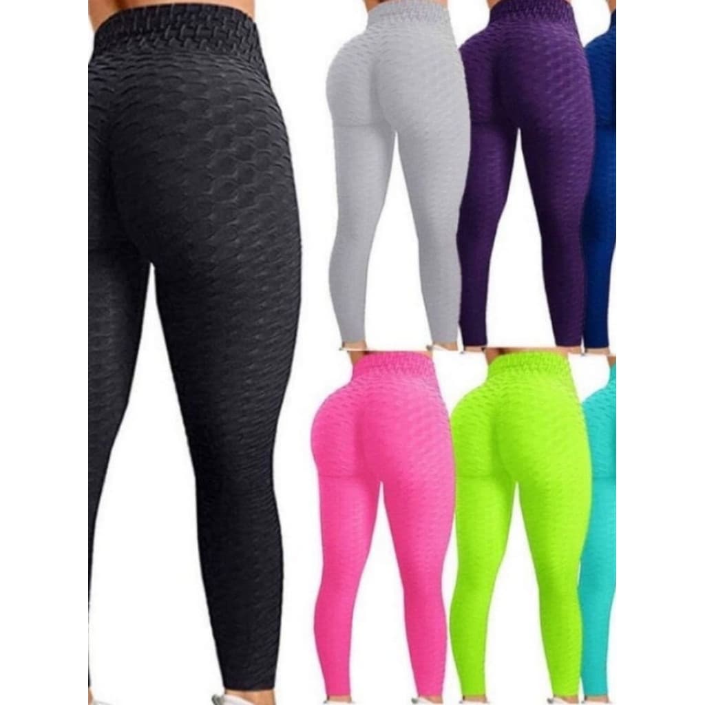 Legging Bolha Suplex Cós Alto Empina Bumbum Fitness Academia legue suplex textura Flocada Leg Cintura alta qualidade
