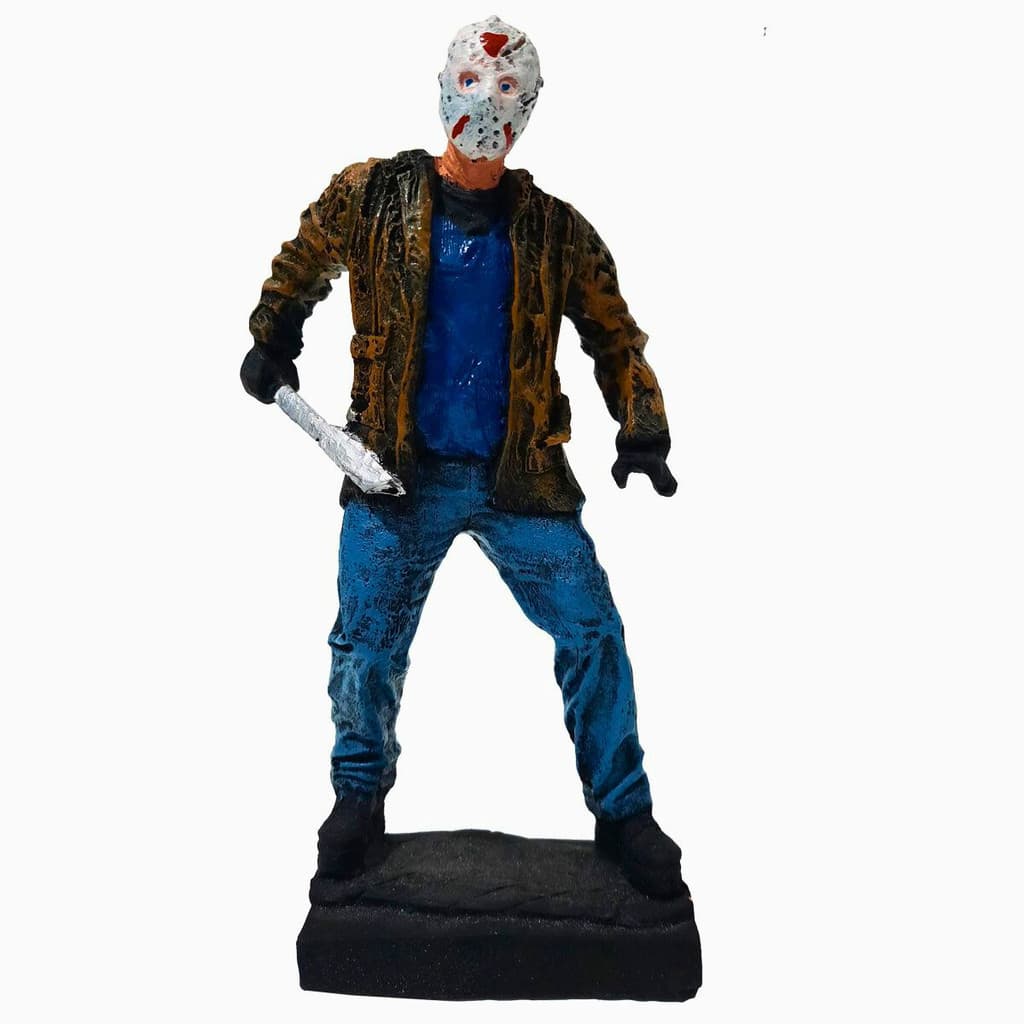 Boneco Colecionável Estátua Action Figure Jason Voorhees Sexta Feira 13 Terror Resina