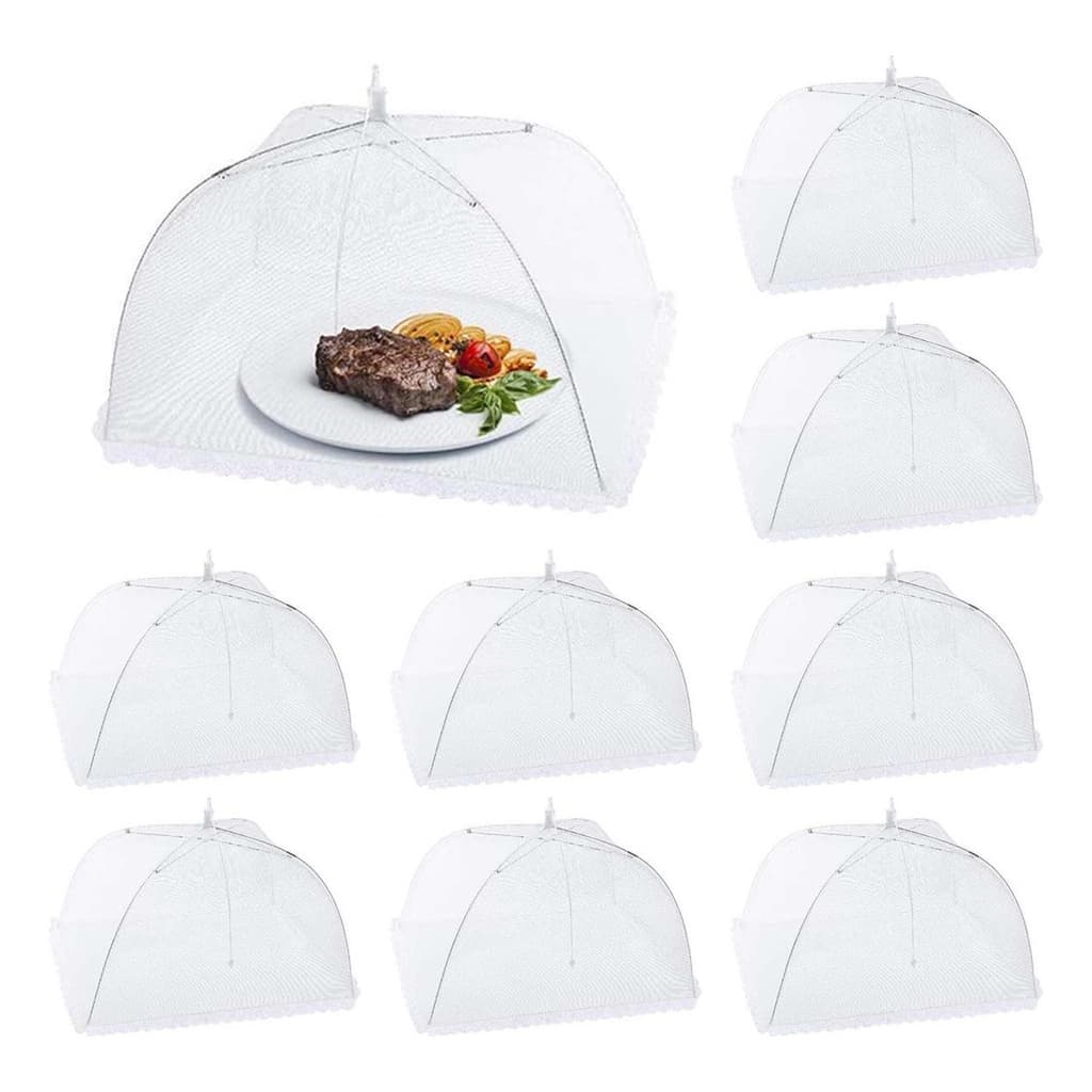 Kit 8 Tela Mosquiteiro Tule Protetor Alimento Grande 43cm