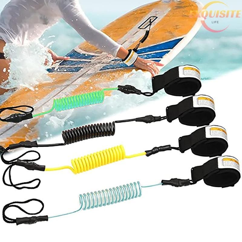 [EL] Trela De Prancha De Surf Enrolada Stand UP Paddle Board Tornozelo Leash Sup Pé Perna Corda Jangada Caiaque Nova