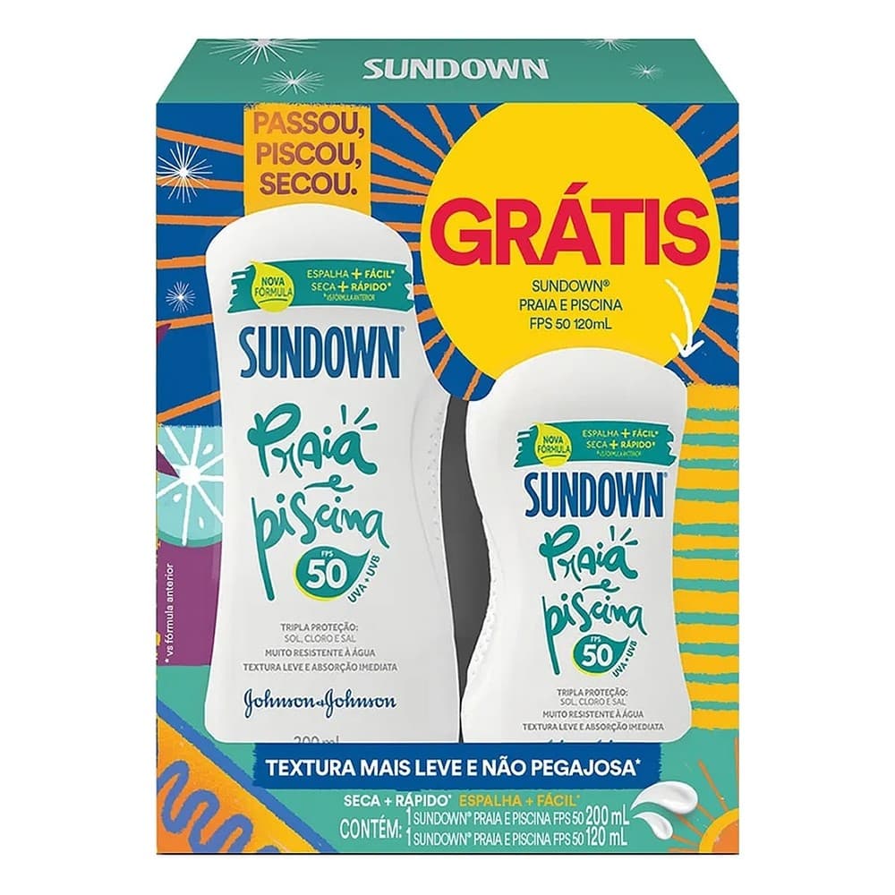 Kit Sundown Fps50 200ml + Sundown Fps50 120ml