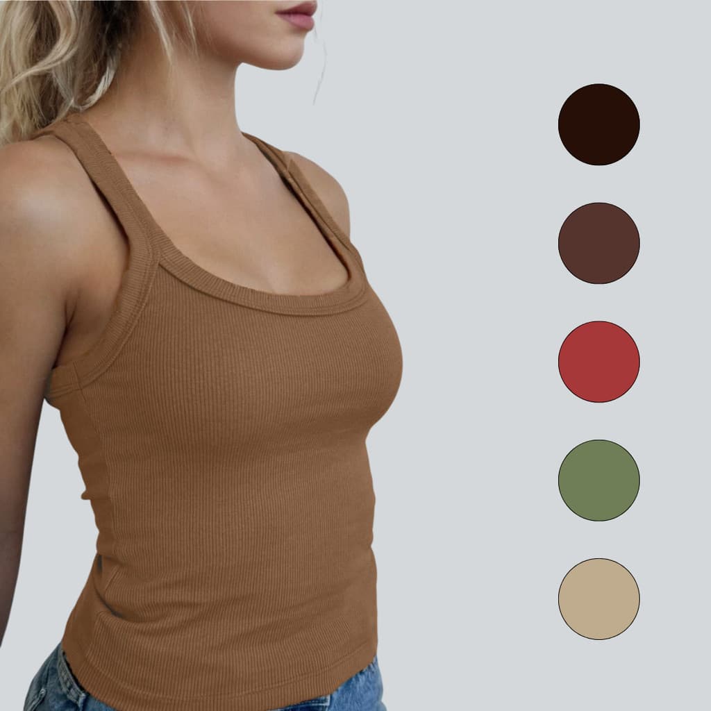 Regata Alcinha Ribana Feminina Basica Verao