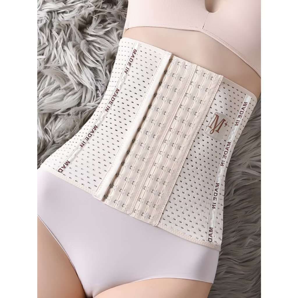 Cinto Modelador com 6 Fileiras | Respirável + 2 Cores (Preto/Bege) | Uso Diário & Fitness, Modelagem Instantânea!