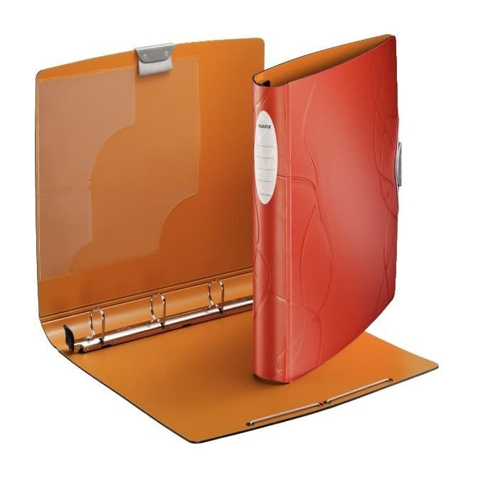 Pasta Fichário Leitz Flash Nature A4 280 fls Softclick Vermelho-Ocre Perolizado 63935