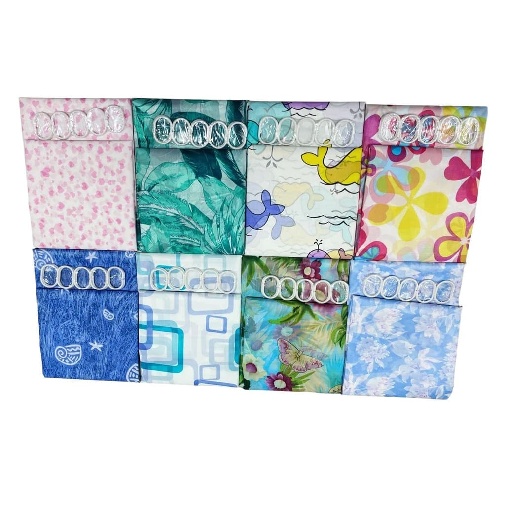 Cortina Para Box De Plástico Impermeável C/ Gancho 170cm x 180cm