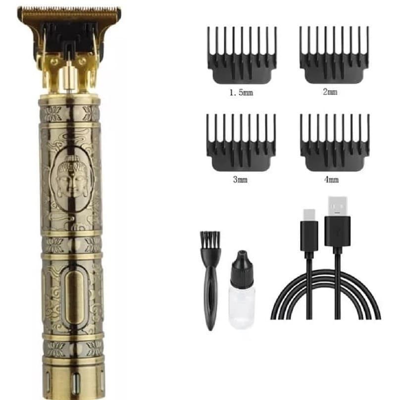 Máquina De Cortar Cabelo Para Barba Masculina Designer Aleatório Elétrico Profissional