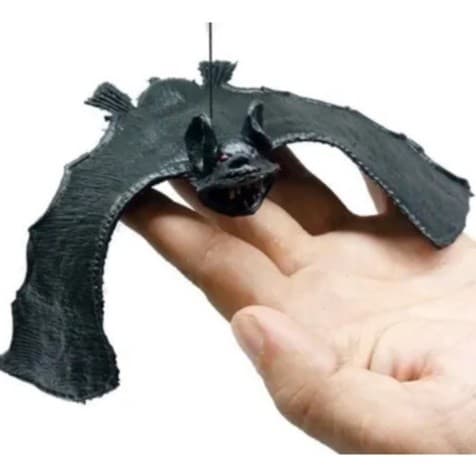 Morcego realista para pegadinha, decoração de festas temáticas de Halloween.